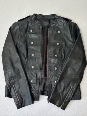 Sinequanone Paris Black Leather Jacket